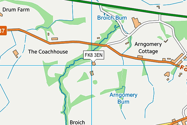 FK8 3EN map - OS VectorMap District (Ordnance Survey)