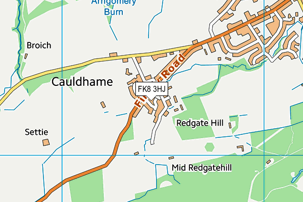 FK8 3HJ map - OS VectorMap District (Ordnance Survey)