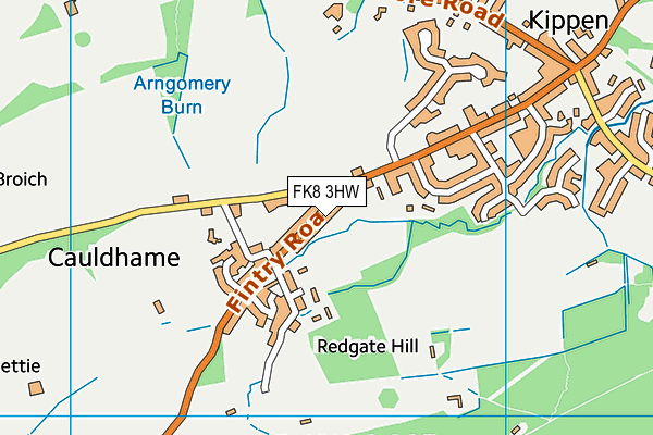 FK8 3HW map - OS VectorMap District (Ordnance Survey)