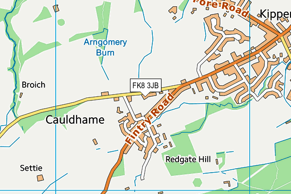 FK8 3JB map - OS VectorMap District (Ordnance Survey)