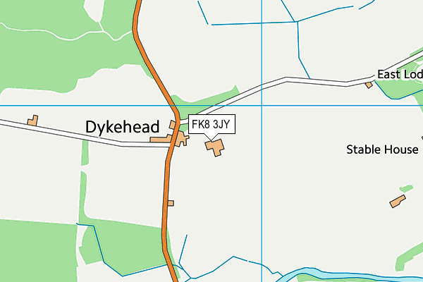 FK8 3JY map - OS VectorMap District (Ordnance Survey)