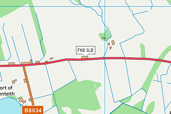 FK8 3LB map - OS VectorMap District (Ordnance Survey)