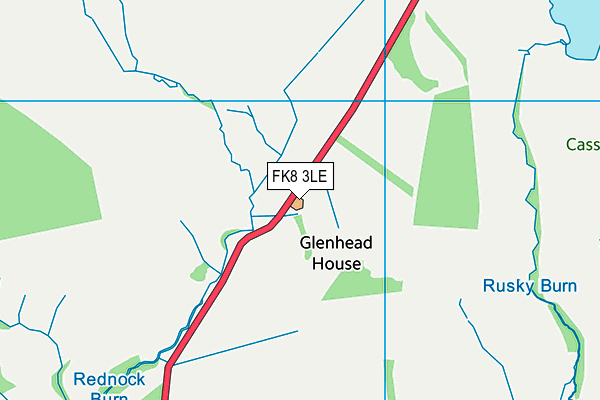 FK8 3LE map - OS VectorMap District (Ordnance Survey)