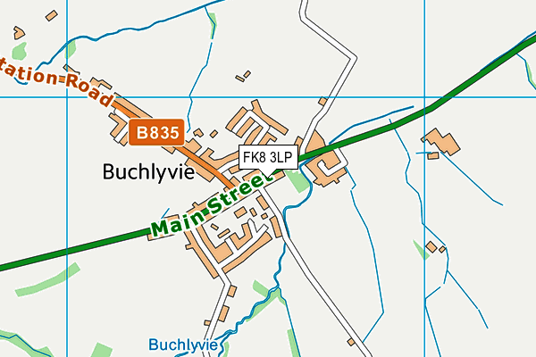 FK8 3LP map - OS VectorMap District (Ordnance Survey)