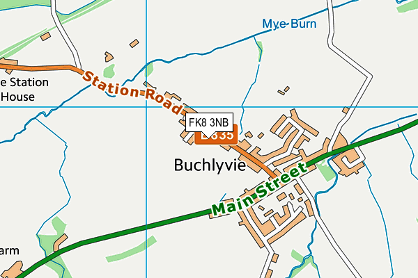 FK8 3NB map - OS VectorMap District (Ordnance Survey)