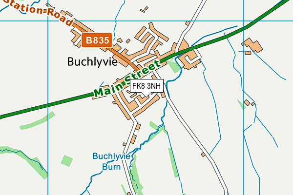 FK8 3NH map - OS VectorMap District (Ordnance Survey)