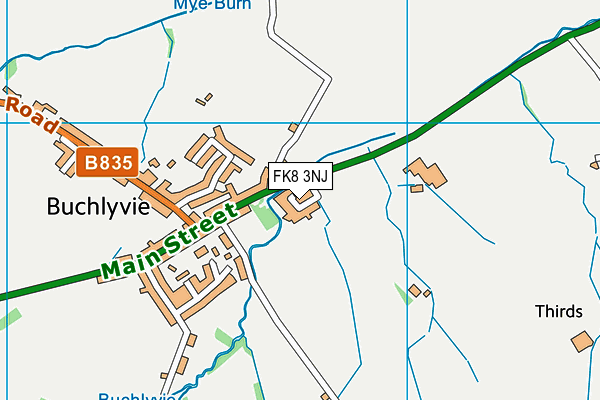 FK8 3NJ map - OS VectorMap District (Ordnance Survey)