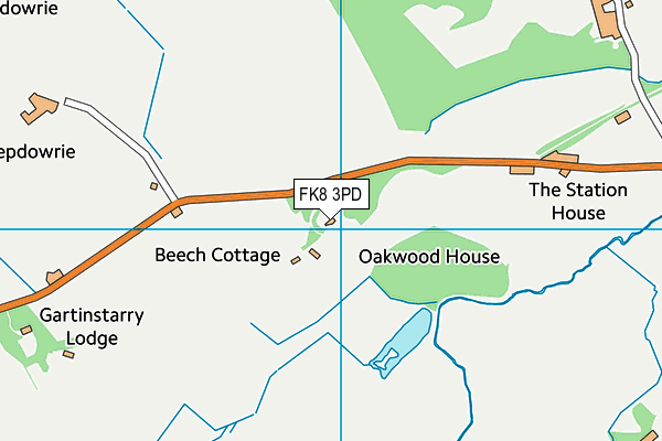 FK8 3PD map - OS VectorMap District (Ordnance Survey)