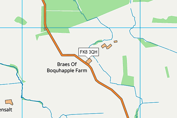 FK8 3QH map - OS VectorMap District (Ordnance Survey)