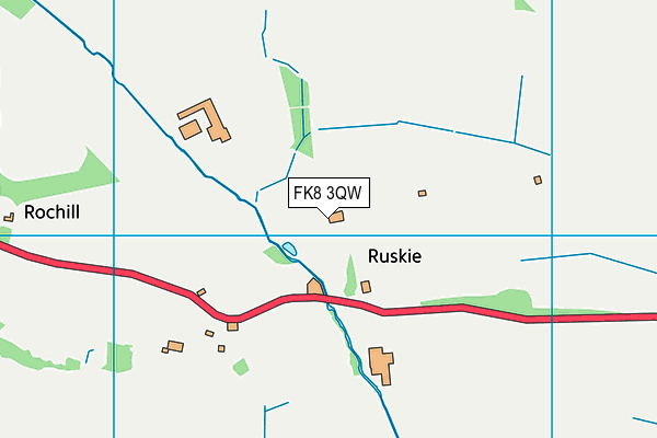 FK8 3QW map - OS VectorMap District (Ordnance Survey)