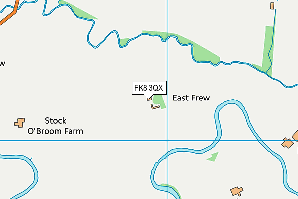 FK8 3QX map - OS VectorMap District (Ordnance Survey)