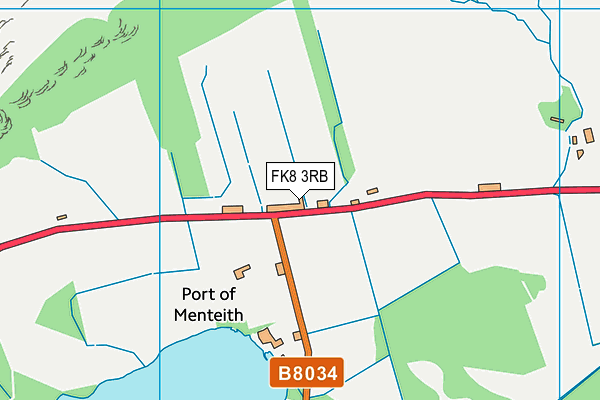 FK8 3RB map - OS VectorMap District (Ordnance Survey)