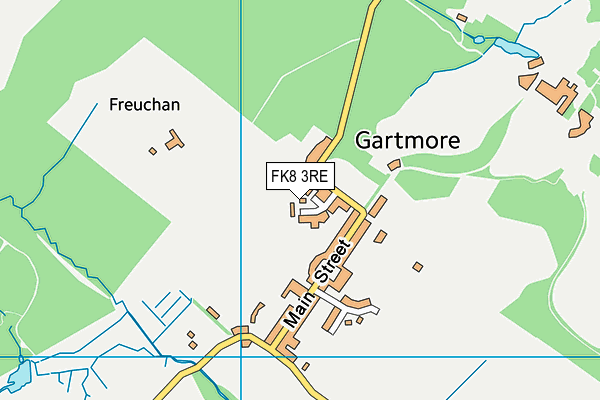 FK8 3RE map - OS VectorMap District (Ordnance Survey)