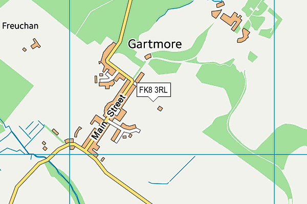 FK8 3RL map - OS VectorMap District (Ordnance Survey)