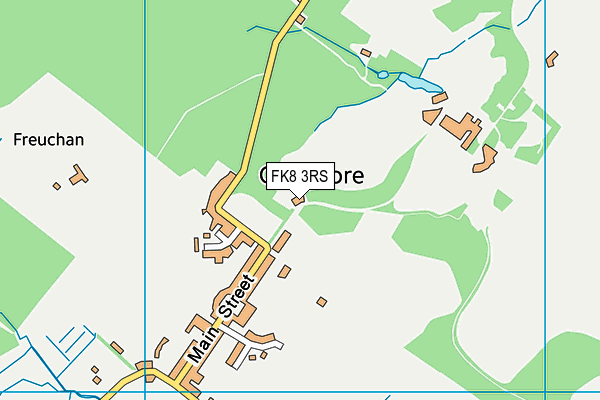 FK8 3RS map - OS VectorMap District (Ordnance Survey)