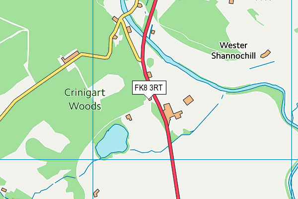 FK8 3RT map - OS VectorMap District (Ordnance Survey)