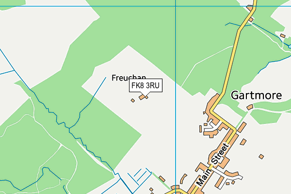 FK8 3RU map - OS VectorMap District (Ordnance Survey)