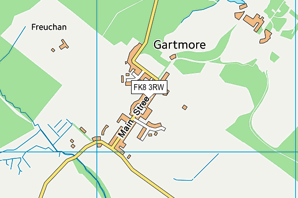 FK8 3RW map - OS VectorMap District (Ordnance Survey)