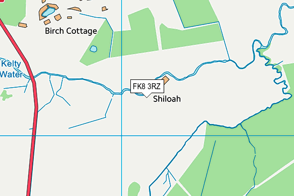 FK8 3RZ map - OS VectorMap District (Ordnance Survey)