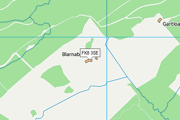 FK8 3SE map - OS VectorMap District (Ordnance Survey)