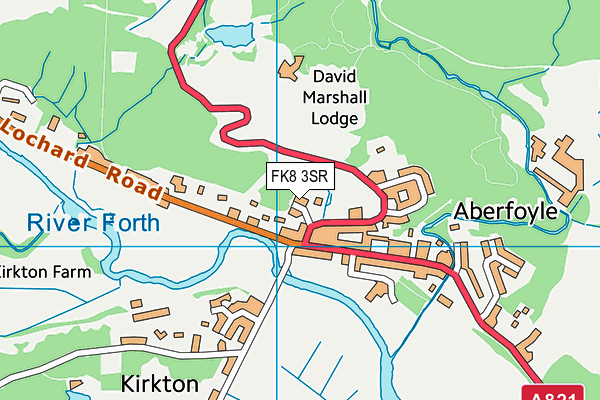 FK8 3SR map - OS VectorMap District (Ordnance Survey)