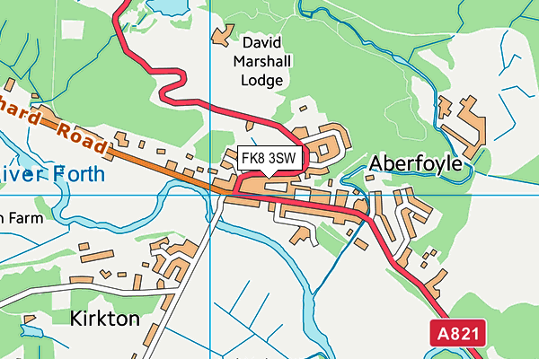 FK8 3SW map - OS VectorMap District (Ordnance Survey)