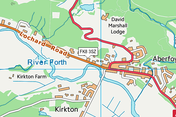 FK8 3SZ map - OS VectorMap District (Ordnance Survey)