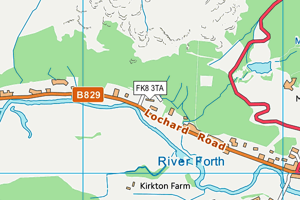 FK8 3TA map - OS VectorMap District (Ordnance Survey)