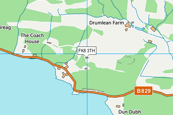 FK8 3TH map - OS VectorMap District (Ordnance Survey)