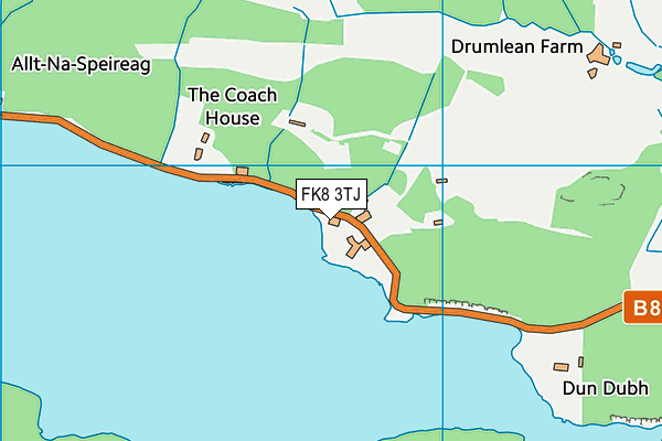 FK8 3TJ map - OS VectorMap District (Ordnance Survey)