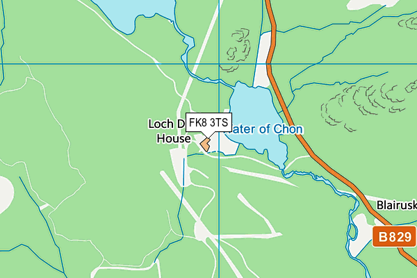 FK8 3TS map - OS VectorMap District (Ordnance Survey)