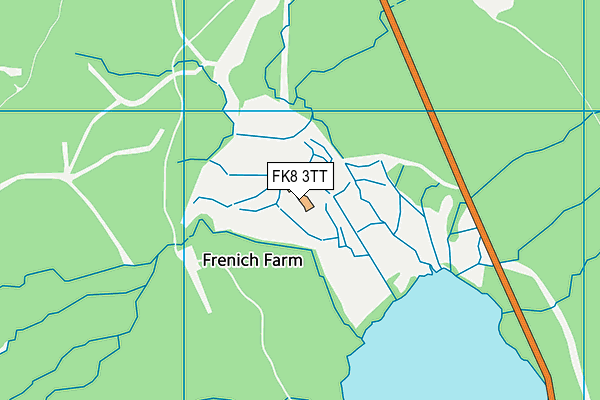 FK8 3TT map - OS VectorMap District (Ordnance Survey)