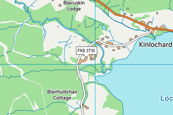 FK8 3TW map - OS VectorMap District (Ordnance Survey)