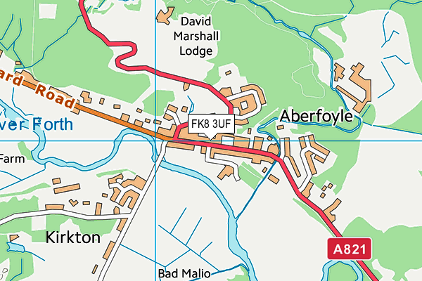 FK8 3UF map - OS VectorMap District (Ordnance Survey)