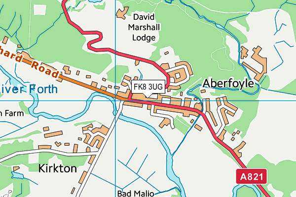 FK8 3UG map - OS VectorMap District (Ordnance Survey)