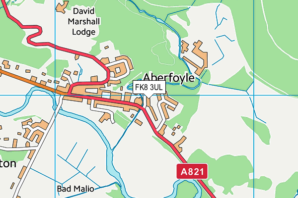 FK8 3UL map - OS VectorMap District (Ordnance Survey)