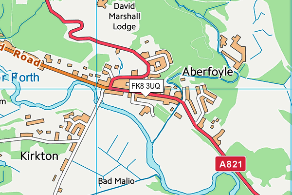 FK8 3UQ map - OS VectorMap District (Ordnance Survey)