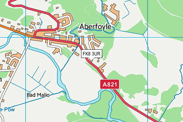 FK8 3UR map - OS VectorMap District (Ordnance Survey)