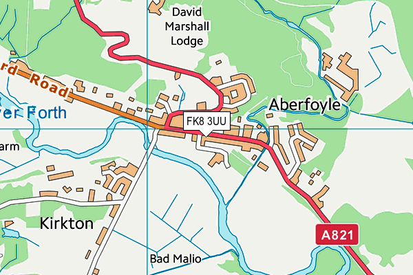 FK8 3UU map - OS VectorMap District (Ordnance Survey)