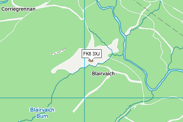 FK8 3XJ map - OS VectorMap District (Ordnance Survey)