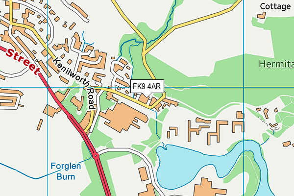 FK9 4AR map - OS VectorMap District (Ordnance Survey)