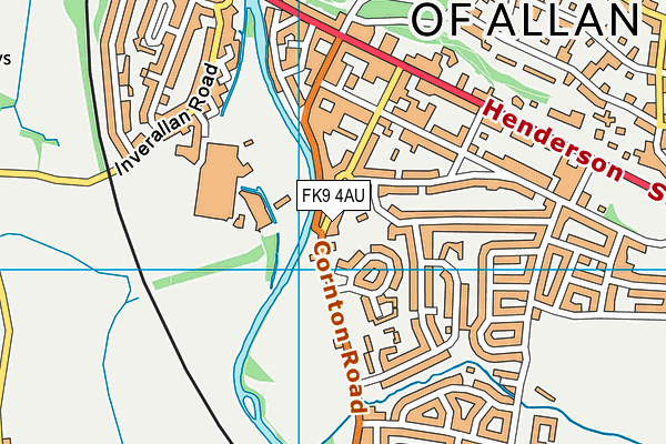 FK9 4AU map - OS VectorMap District (Ordnance Survey)