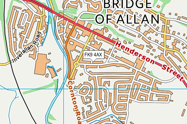 FK9 4AX map - OS VectorMap District (Ordnance Survey)
