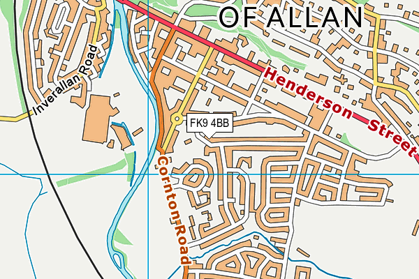 FK9 4BB map - OS VectorMap District (Ordnance Survey)