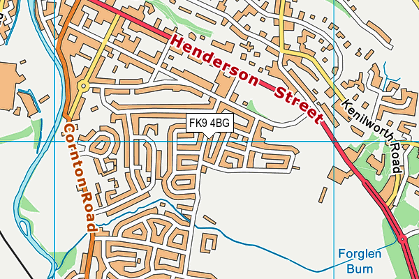 FK9 4BG map - OS VectorMap District (Ordnance Survey)