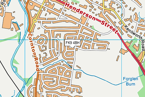 FK9 4BH map - OS VectorMap District (Ordnance Survey)