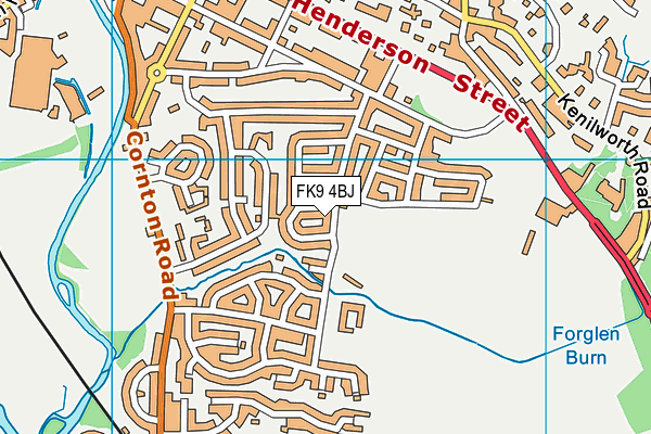 FK9 4BJ map - OS VectorMap District (Ordnance Survey)