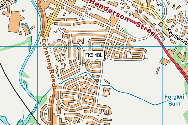 FK9 4BL map - OS VectorMap District (Ordnance Survey)