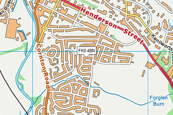 FK9 4BN map - OS VectorMap District (Ordnance Survey)