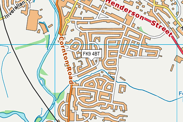 FK9 4BT map - OS VectorMap District (Ordnance Survey)